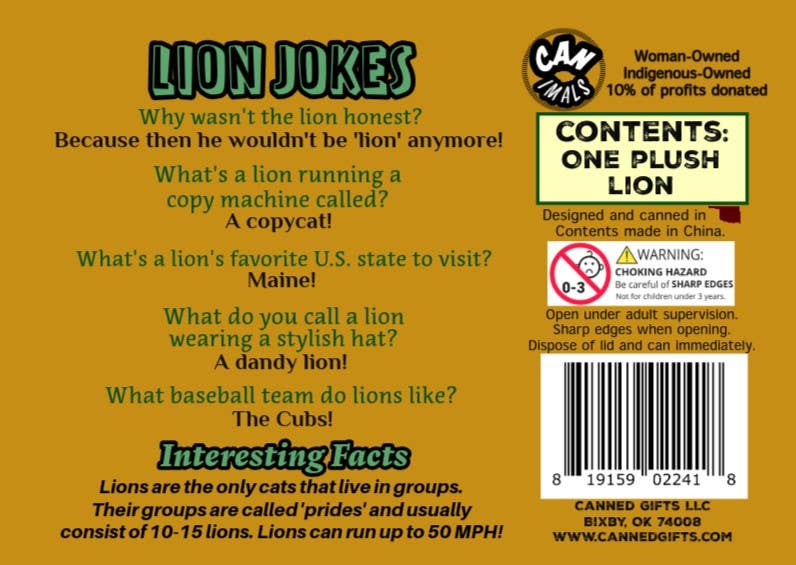 Apollo the Canned Lion