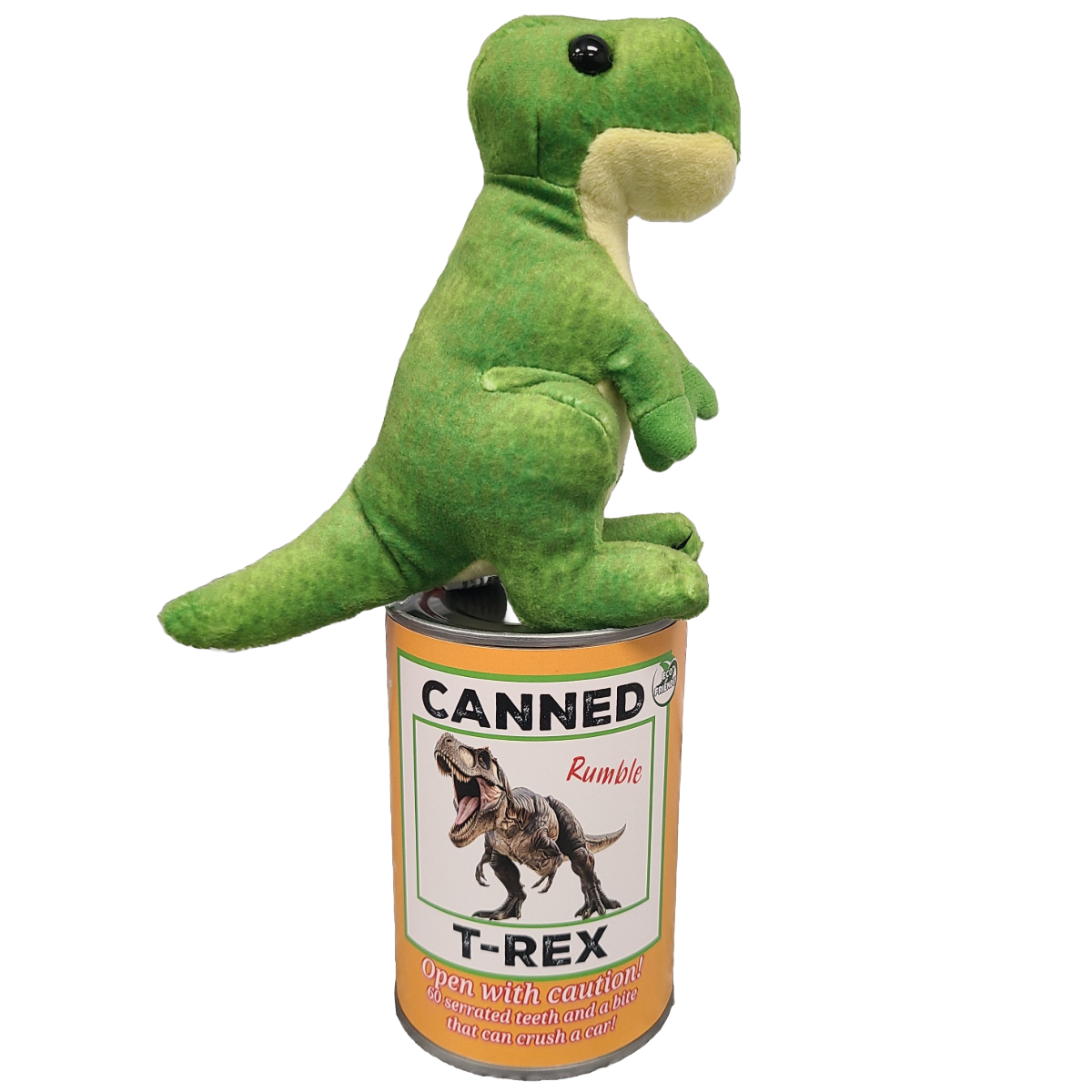 Canned Gifts - Rumble the Canned T-Rex Dinosaur