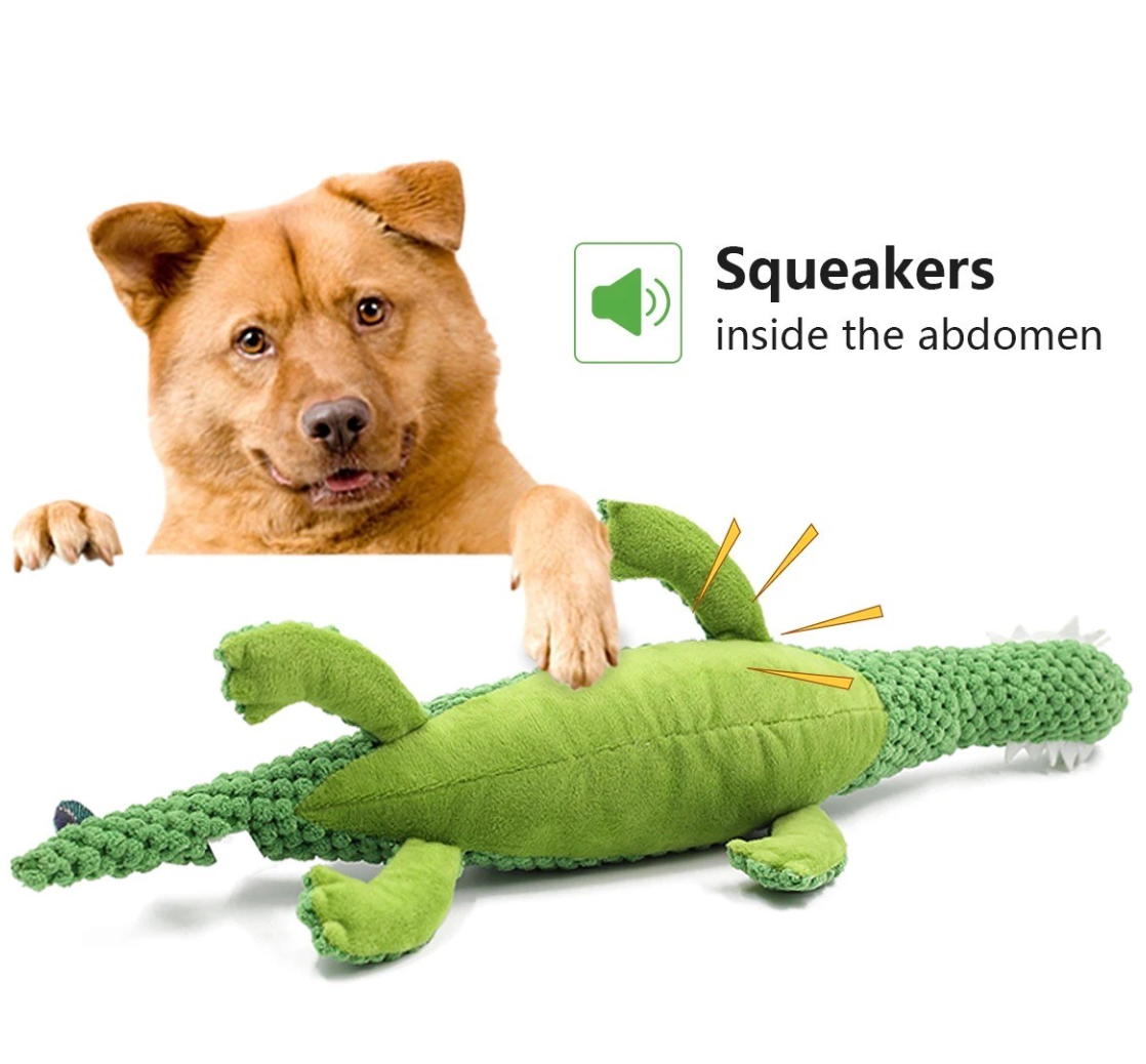 Toys N Treats Box - Nile Crocodile XL Plush Toy for Dogs