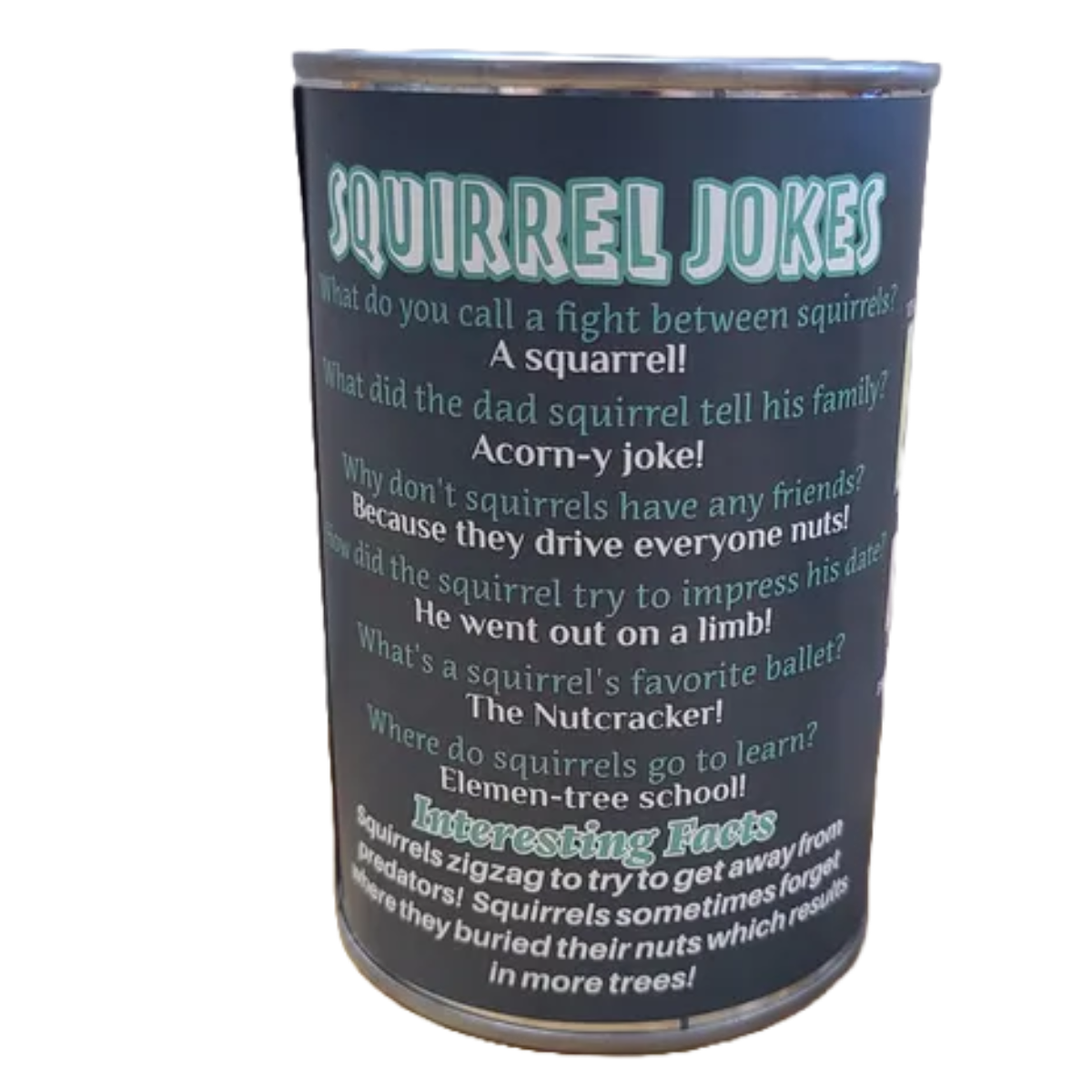 Canned Gifts - Scrappy the Canned Squirrel