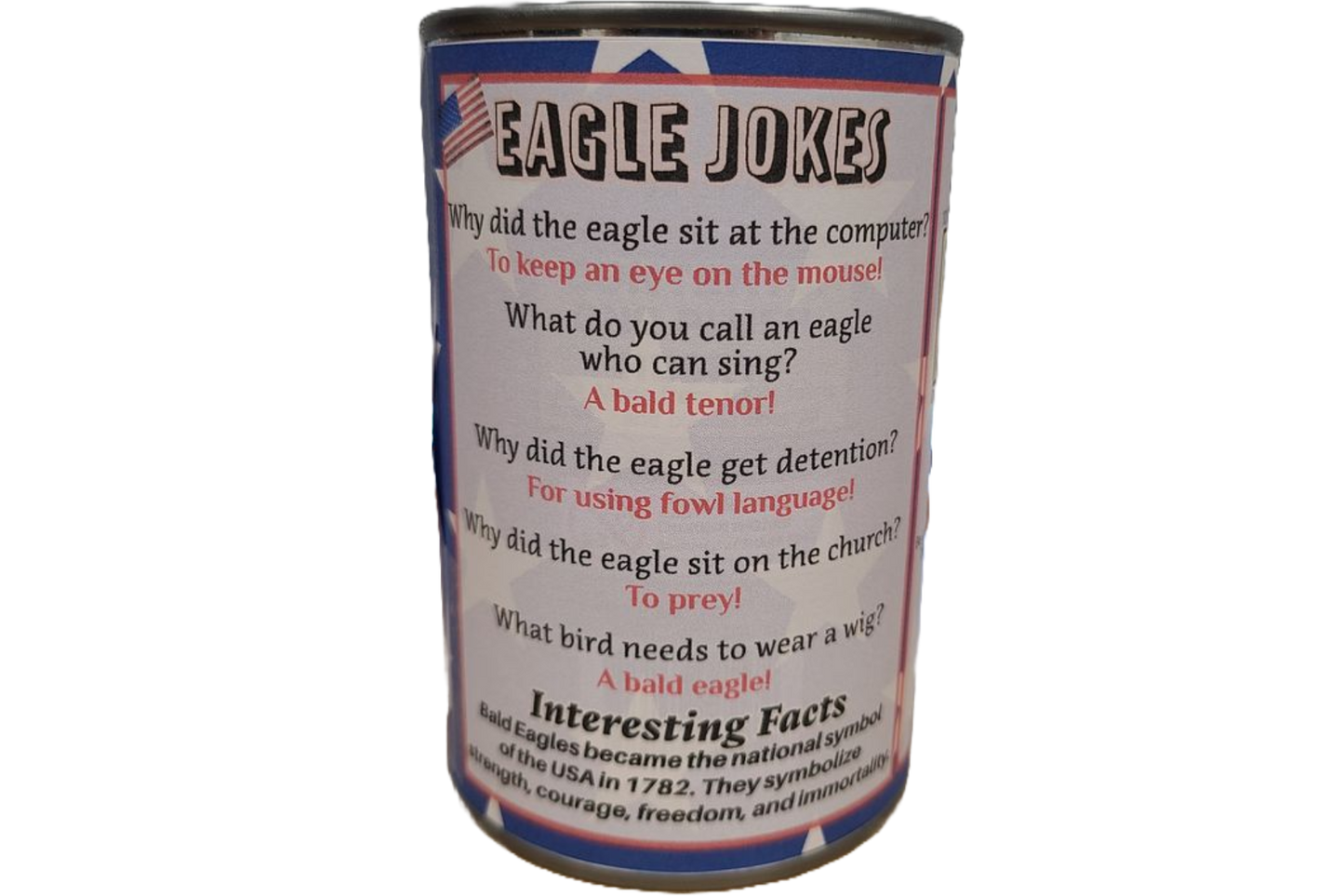 Canned Gifts - Liberty the Canned Bald Eagle