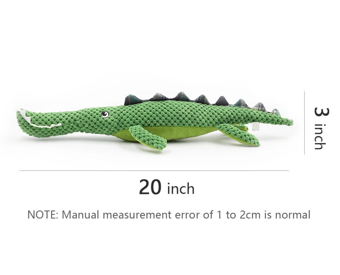 Toys N Treats Box - Nile Crocodile XL Plush Toy for Dogs