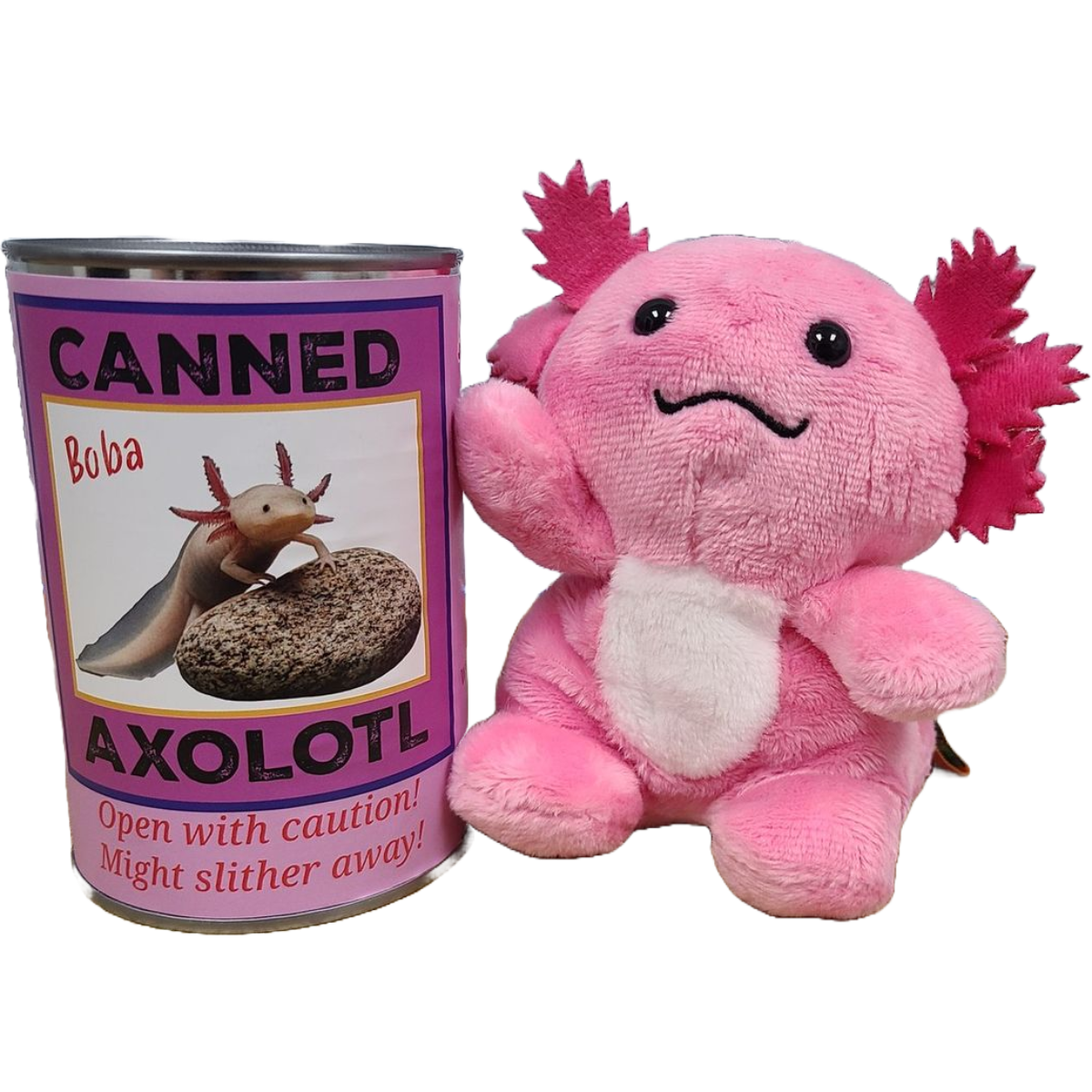 Canned Gifts - Boba the Canned Axolotl