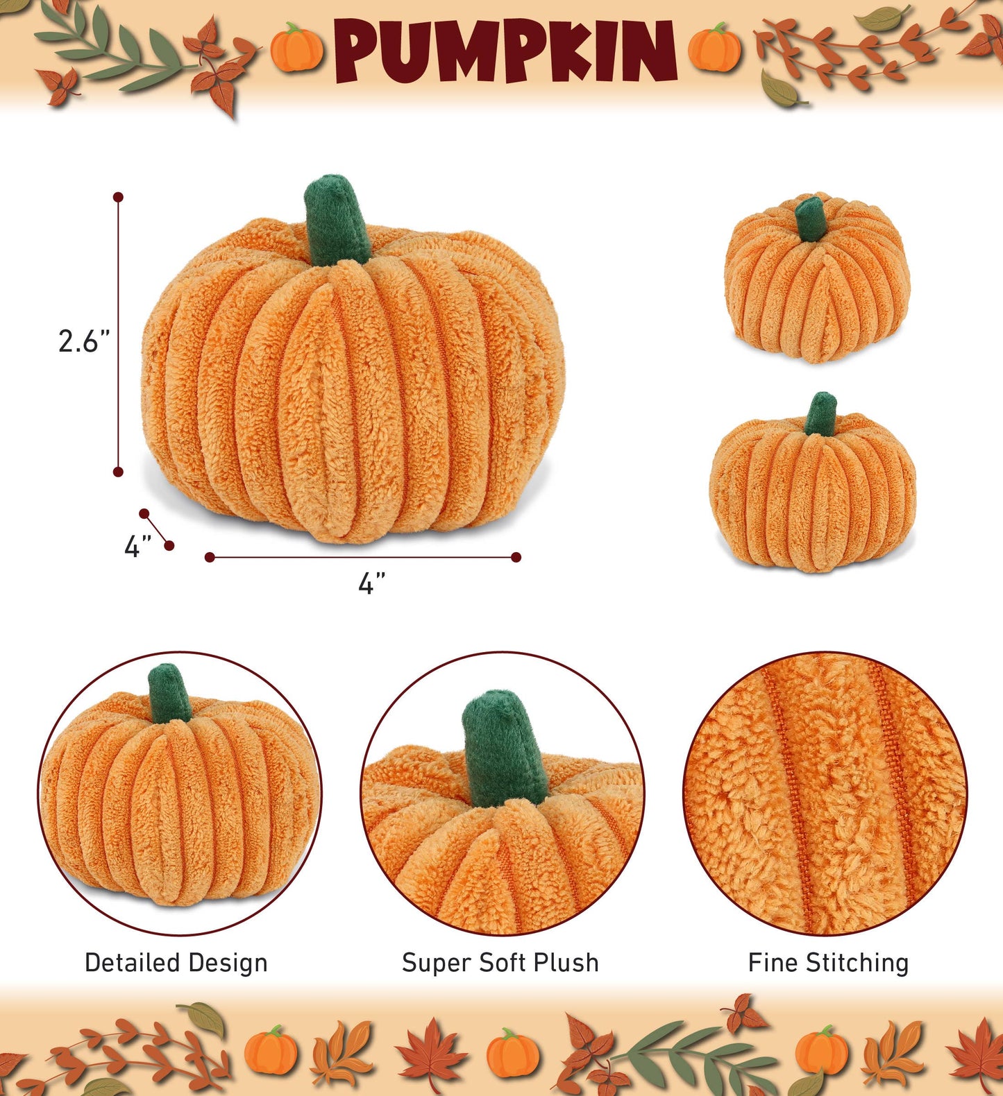 Cota Global - Plush - Large Pumpkin