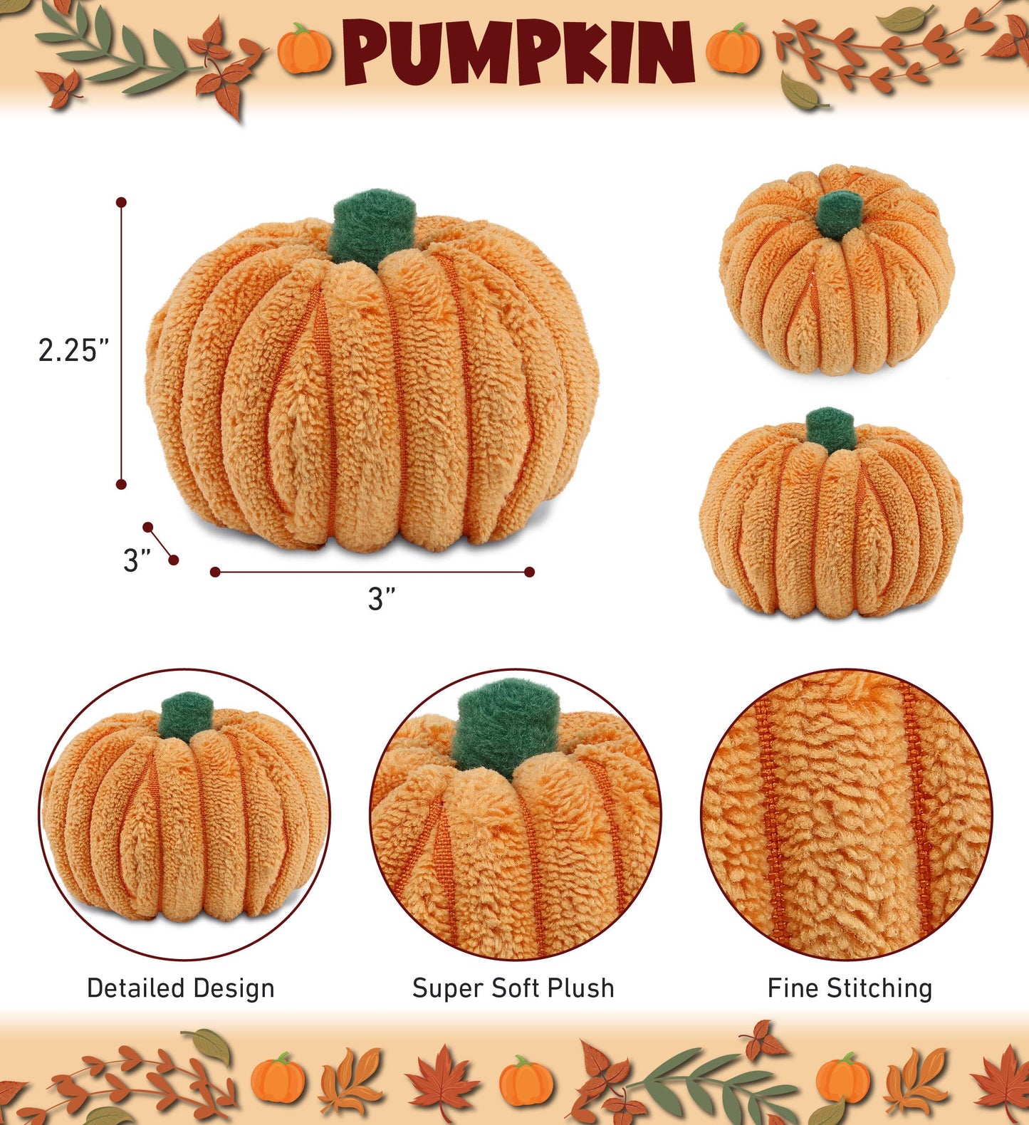 Cota Global - Plush - Small Pumpkin