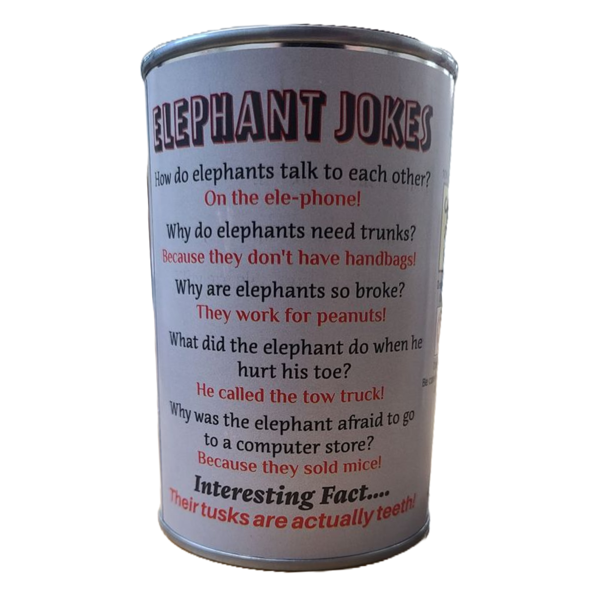 Canned Gifts - Lottie the Canned Elephant