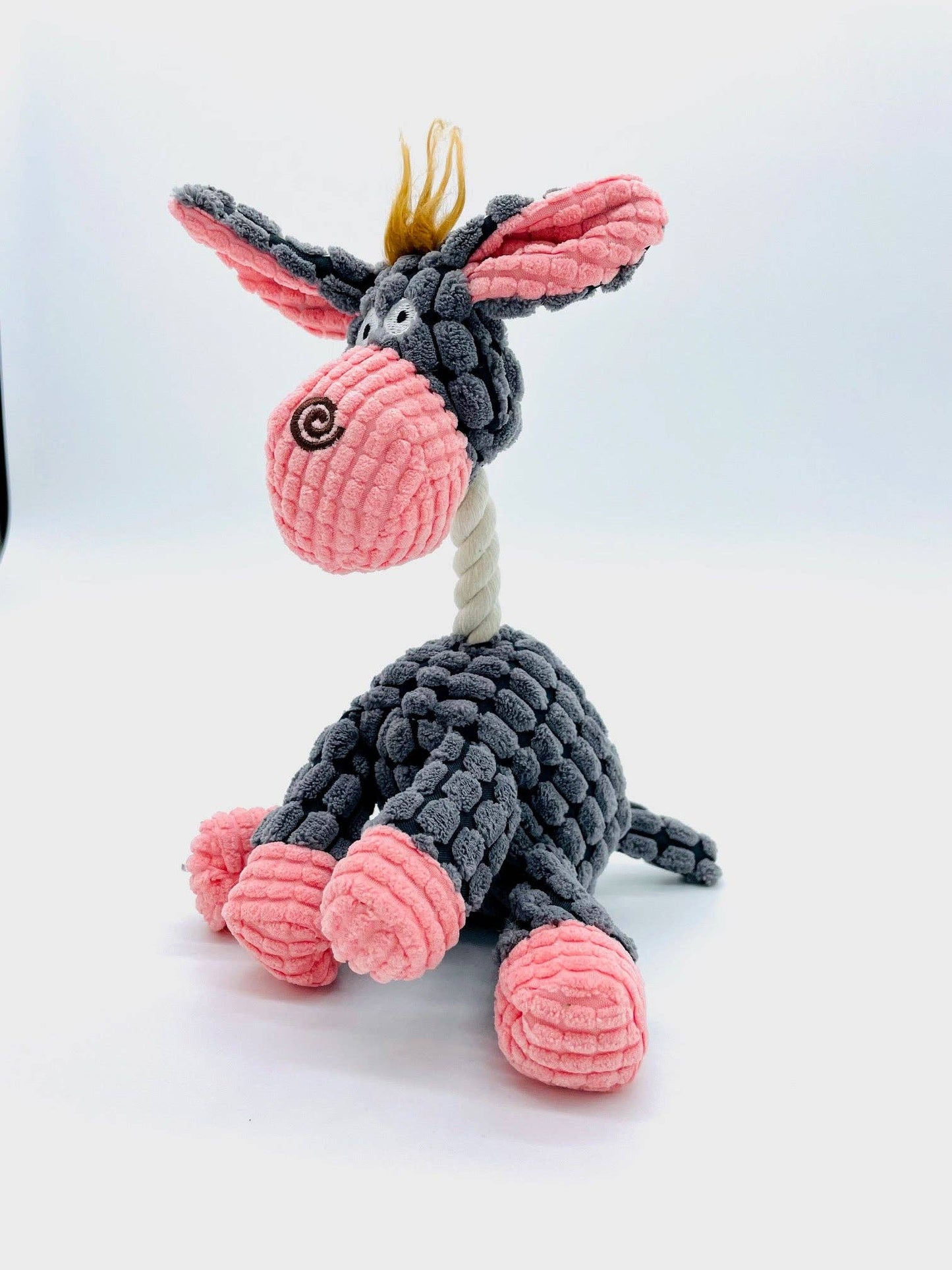 Toys N Treats Box - Drego the Donkey Plush Pet Toy for Cat/Dog