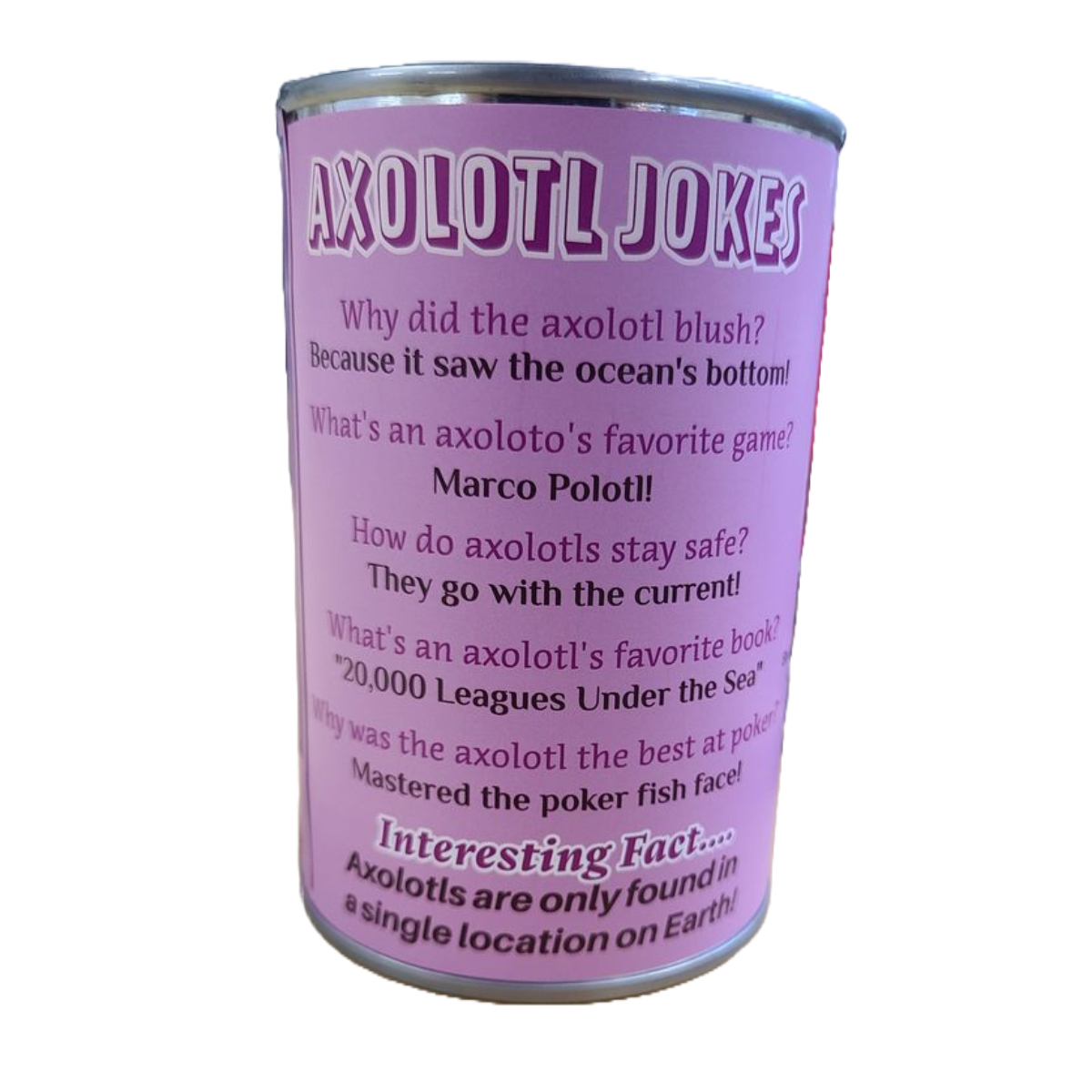 Canned Gifts - Boba the Canned Axolotl