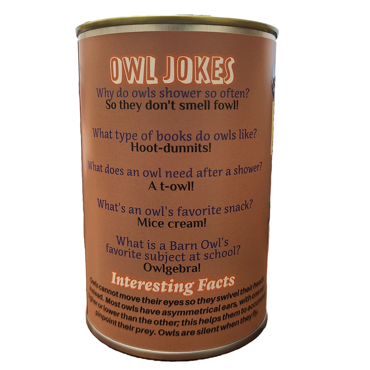 Hoot the Canned Owl