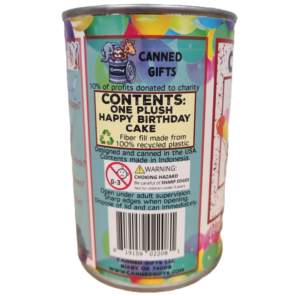 Happy Birthday Canned Gift!