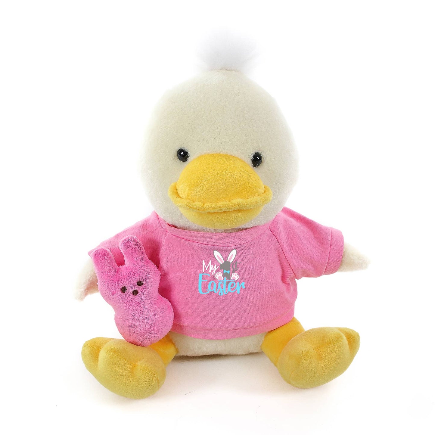 Easter Collection - Duck in a Blue Happy Easter T-Shirt