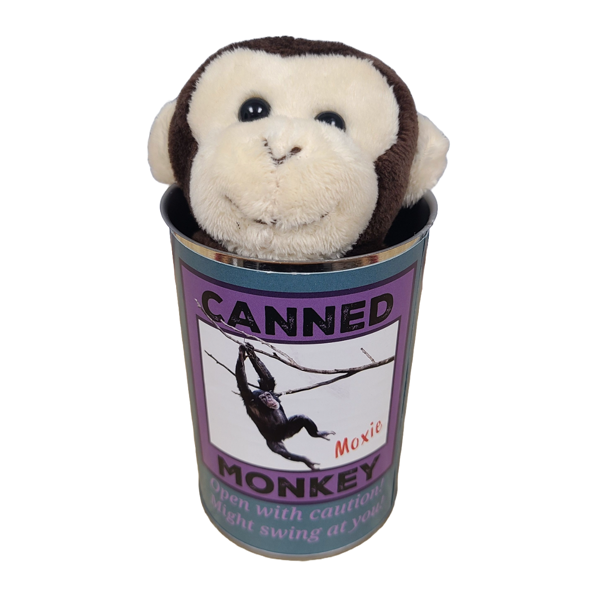 Canned Gifts - Moxie the Canned Monkey