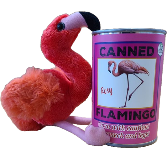 Canned Gifts - Rosy the Canned Flamingo