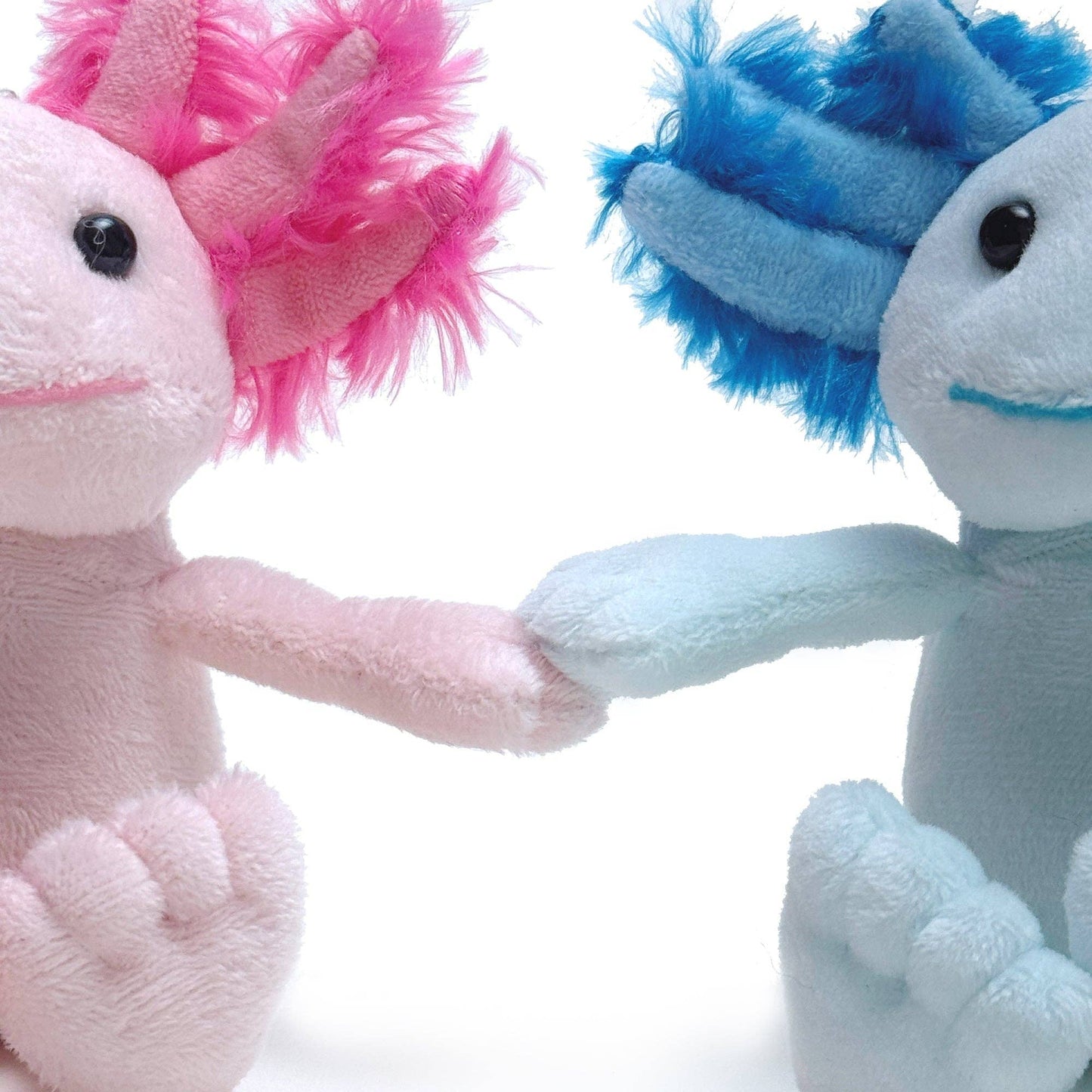 Valentine Collection - 4" Magnetic Axolotl Keychain Pair