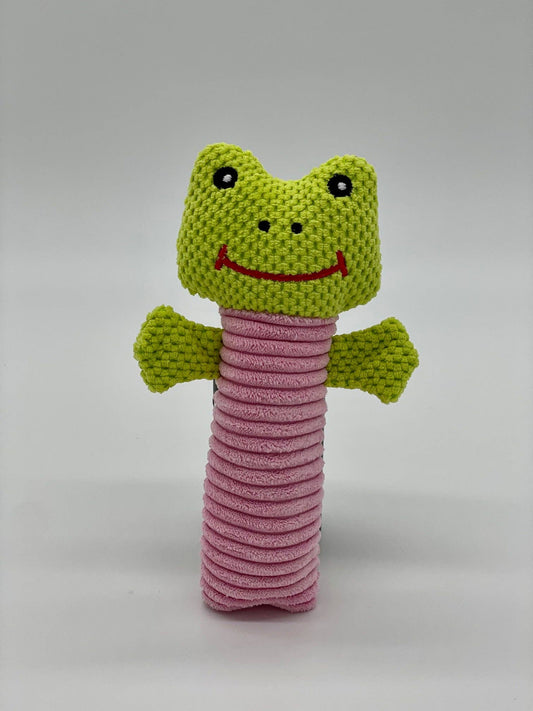 Toys N Treats Box - Hopper the Frog Plush Pet Toy for Cats/Dogs