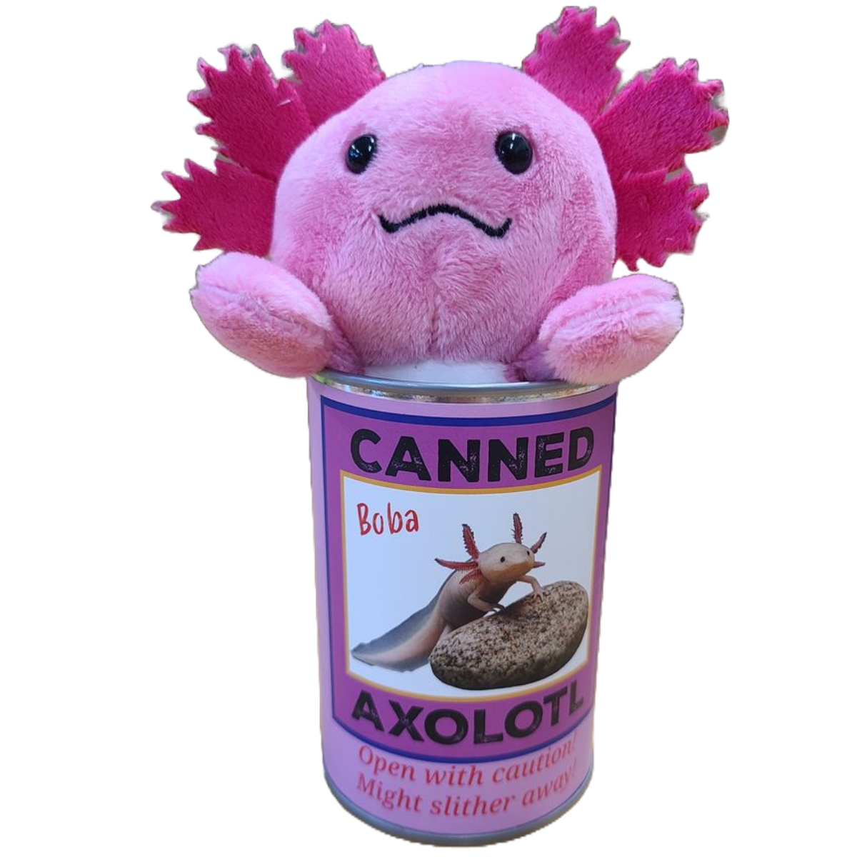 Canned Gifts - Boba the Canned Axolotl