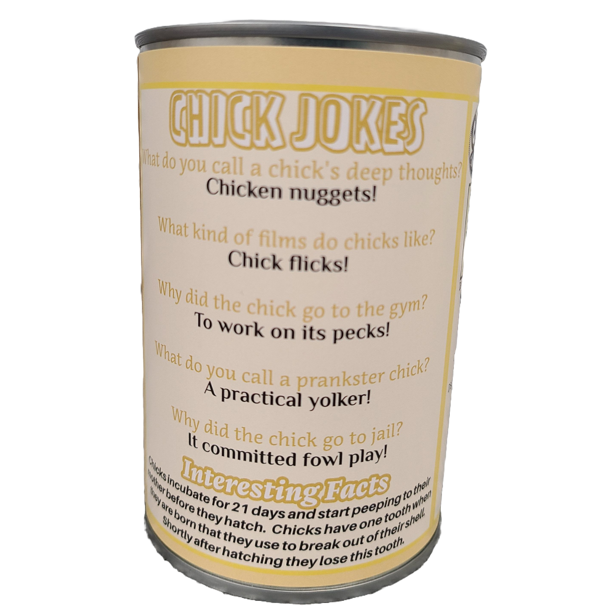 Eggbert the Canned Baby Chick