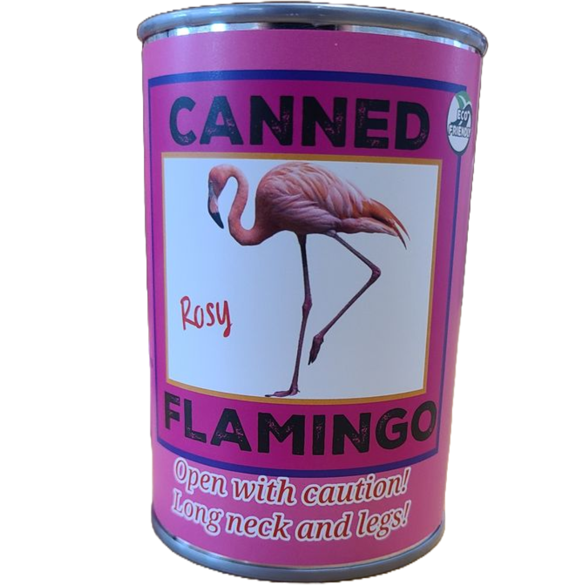 Canned Gifts - Rosy the Canned Flamingo