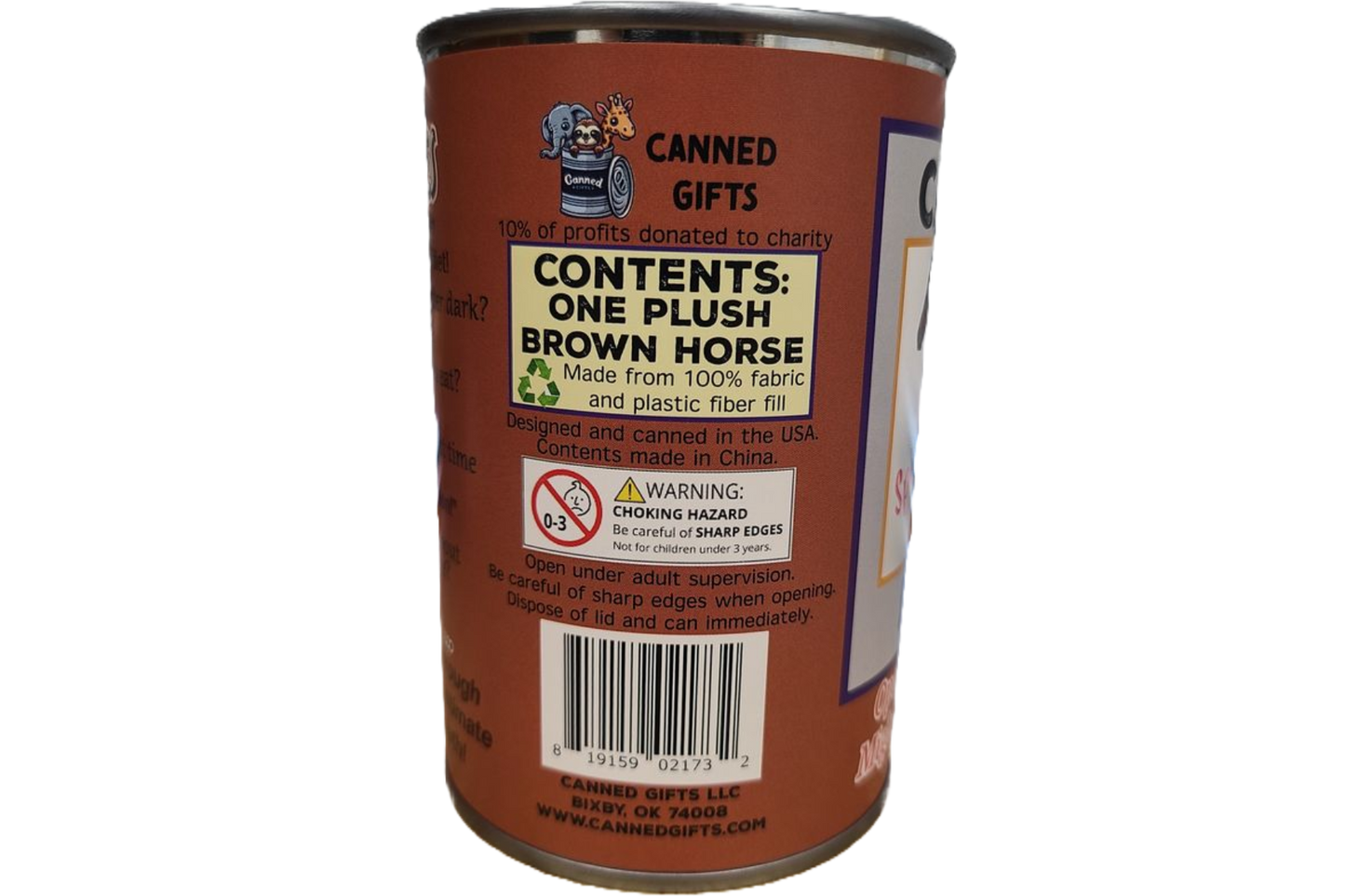 Canned Gifts - Spirit the Canned Horse