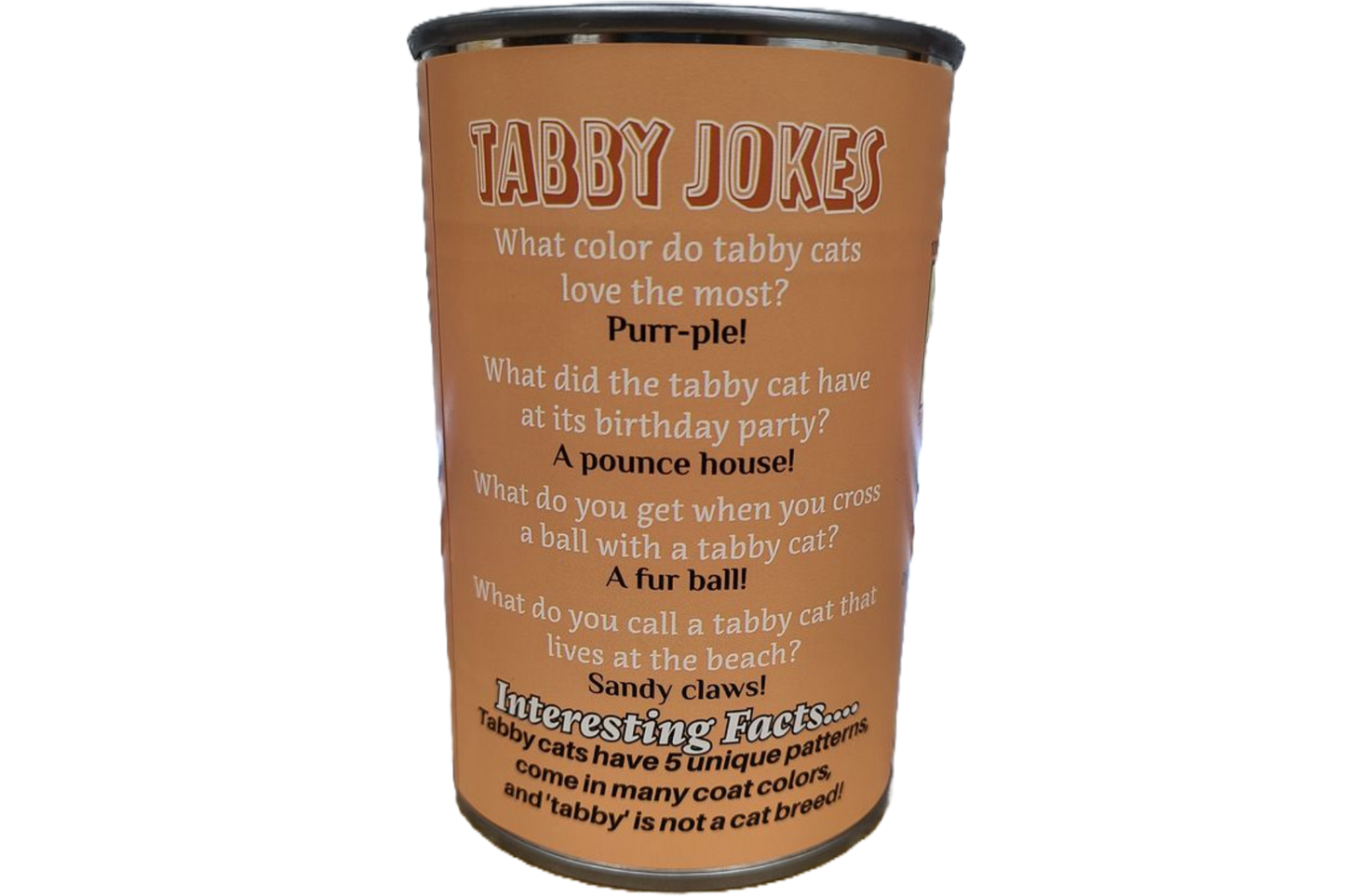 Canned Gifts - Pumpkin the Canned Orange Tabby Cat