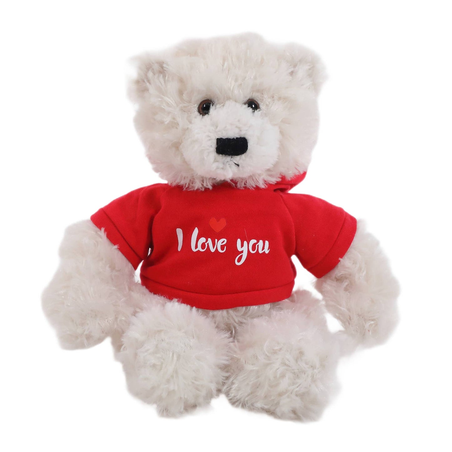 Love Collection - Brandon the Teddy Bear in "I Love You" Red Hoodie