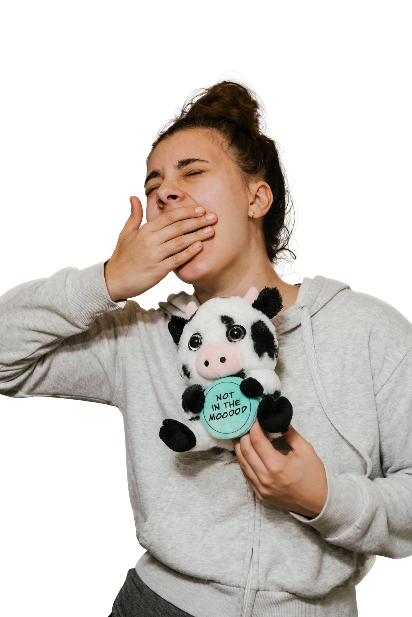 "Not in the MOOOOD" Plush Cow