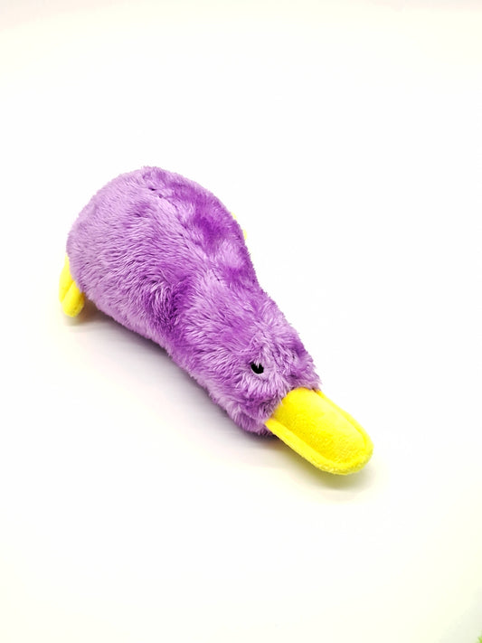Toys N Treats Box - Platz the Platypus Plush Pet Toy for Cats/Dogs: Purple