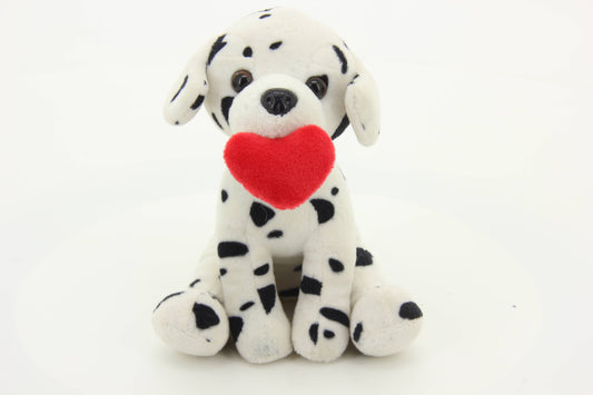 Plushland - Valentine Dalmatian Holding a Red Heart
