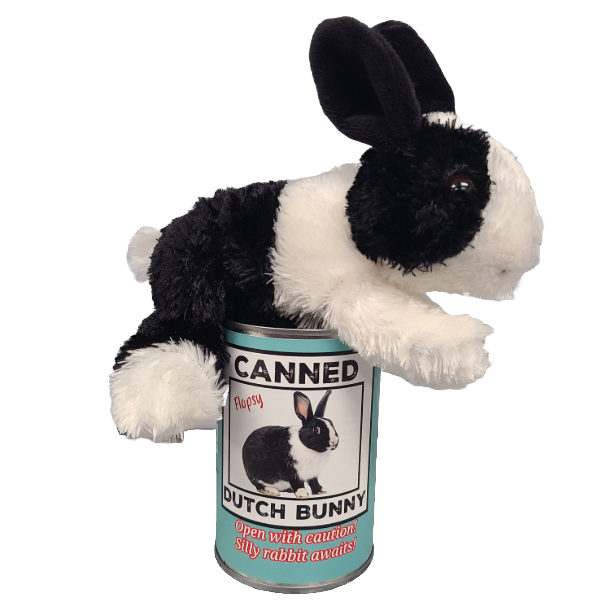 Flopsy the Canned Dutch Bunny