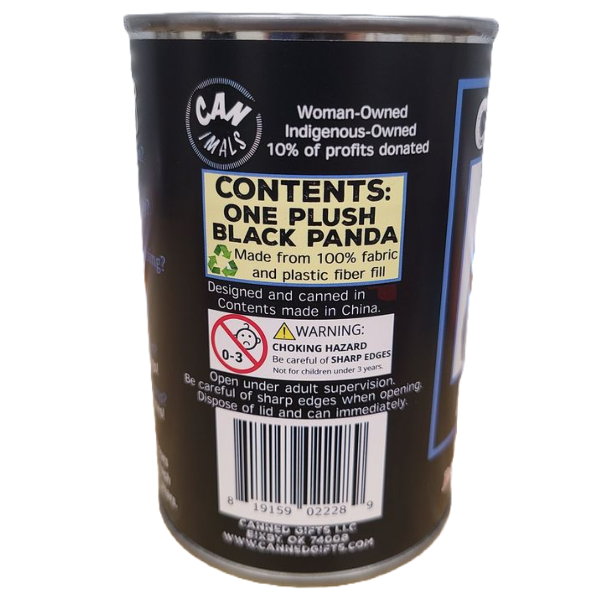 Canned Gifts -Chubbs the Canned Panda