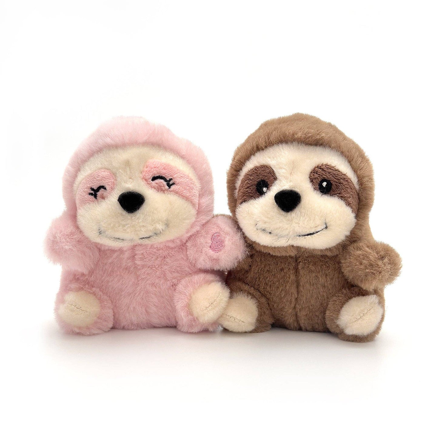 Valentine Collection - 4" Magnetic Sloth Keychain Pair