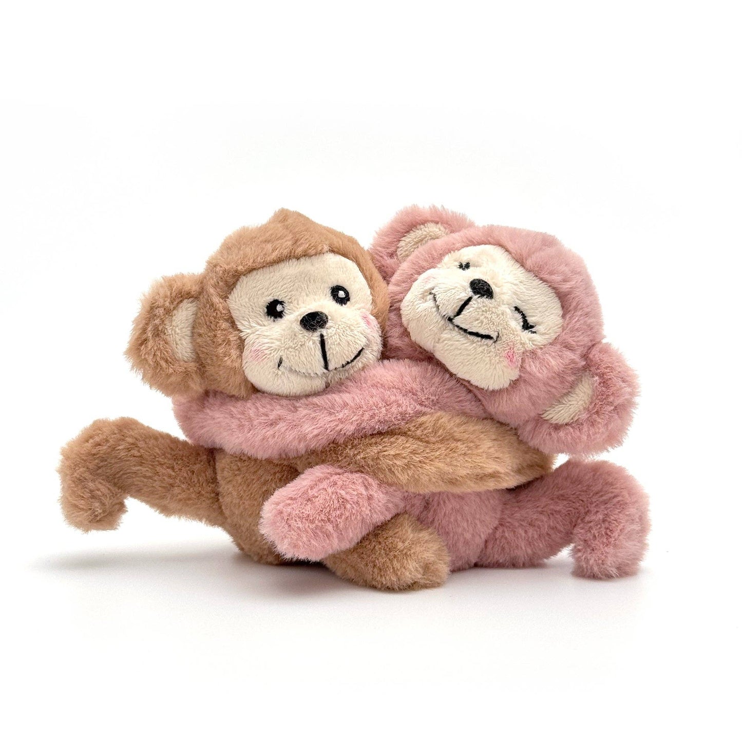 Valentine Collection - 6" Magnetic Hugging Monkey Keychain Pair