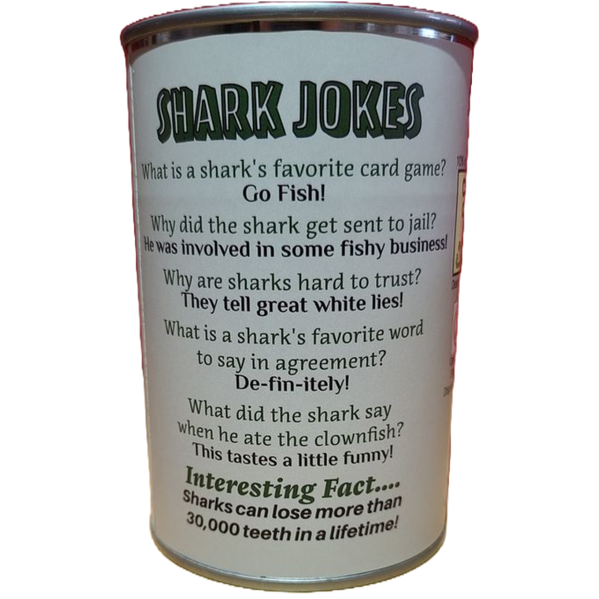 Canned Gifts -Chompers the Canned Shark