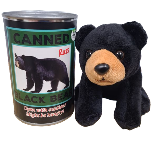 Canned Gifts - Russ the Canned Black Bear