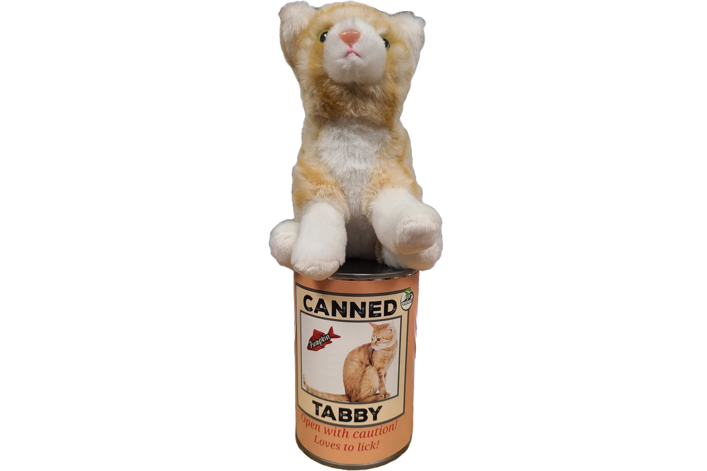 Canned Gifts - Pumpkin the Canned Orange Tabby Cat