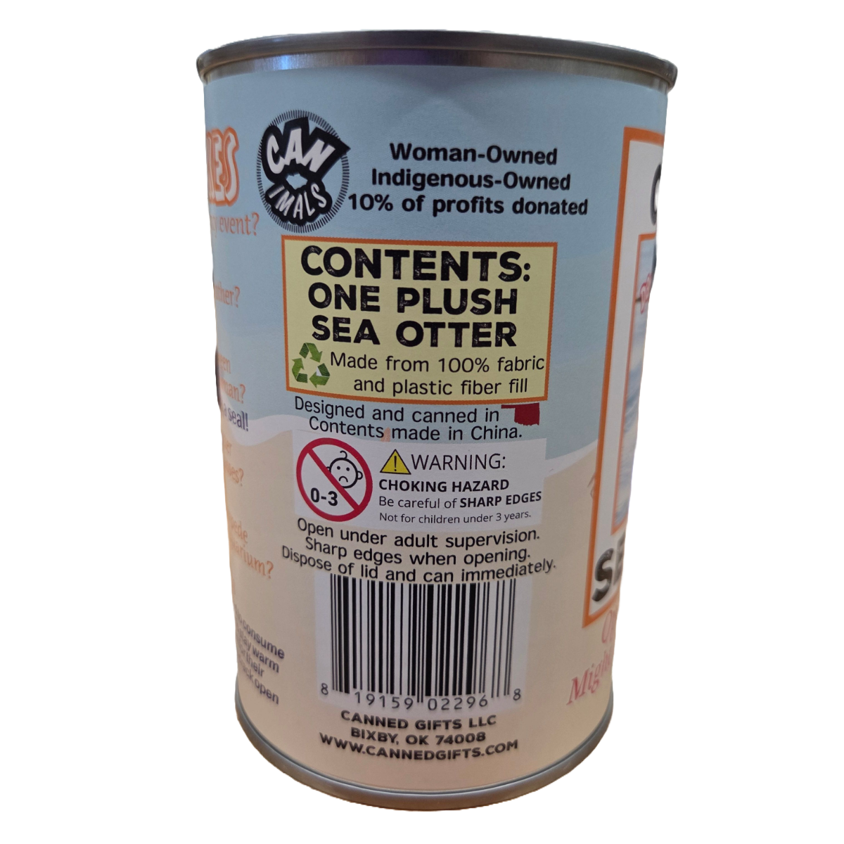 Canned Gifts - Dave the Canned Sea Otter