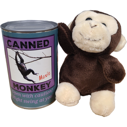 Canned Gifts - Moxie the Canned Monkey