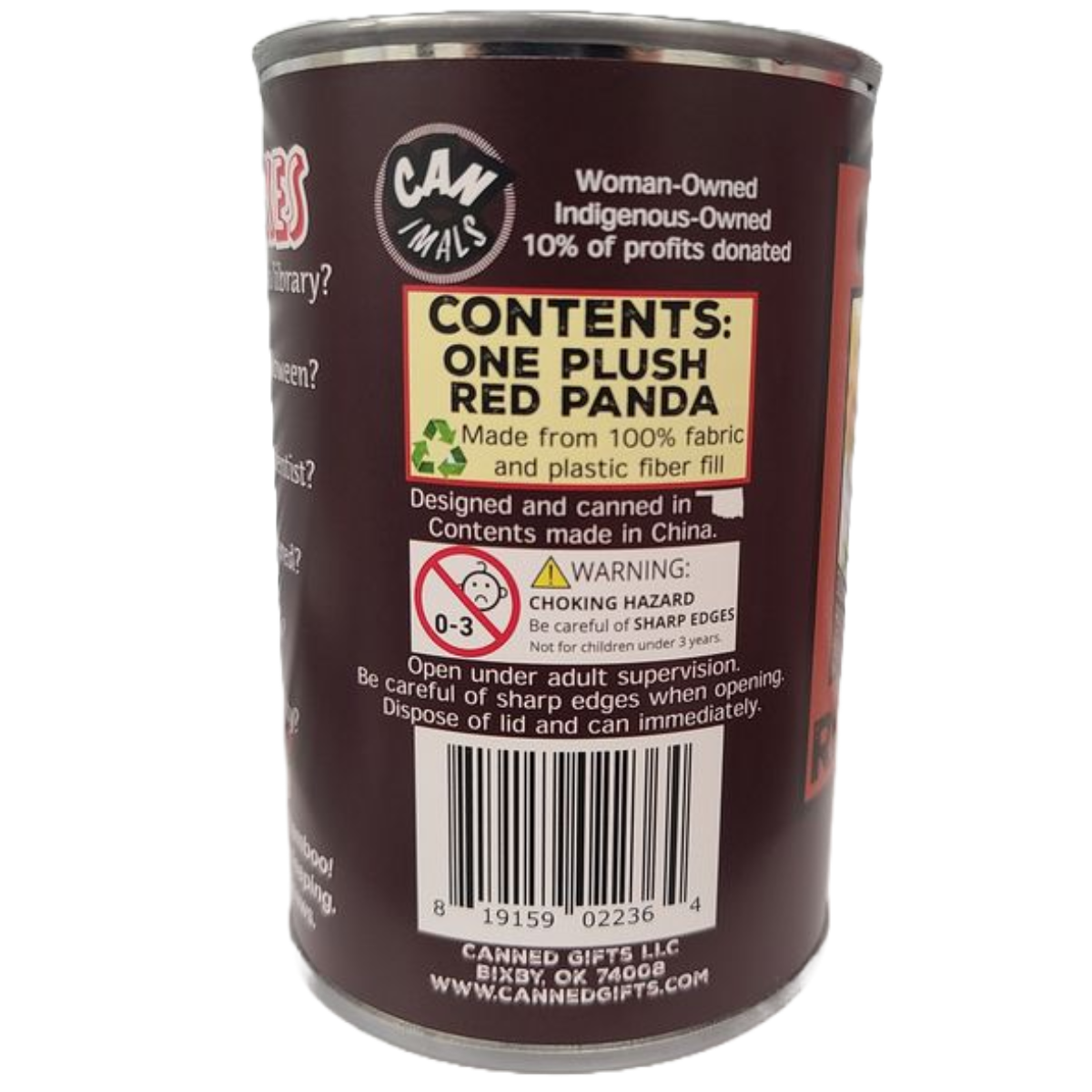 Raj the Canned Red Panda