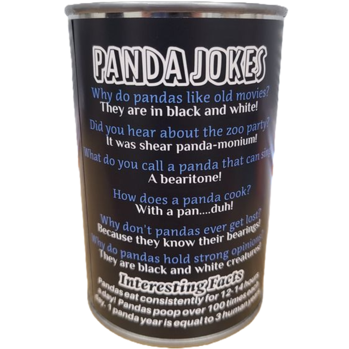 Canned Gifts -Chubbs the Canned Panda
