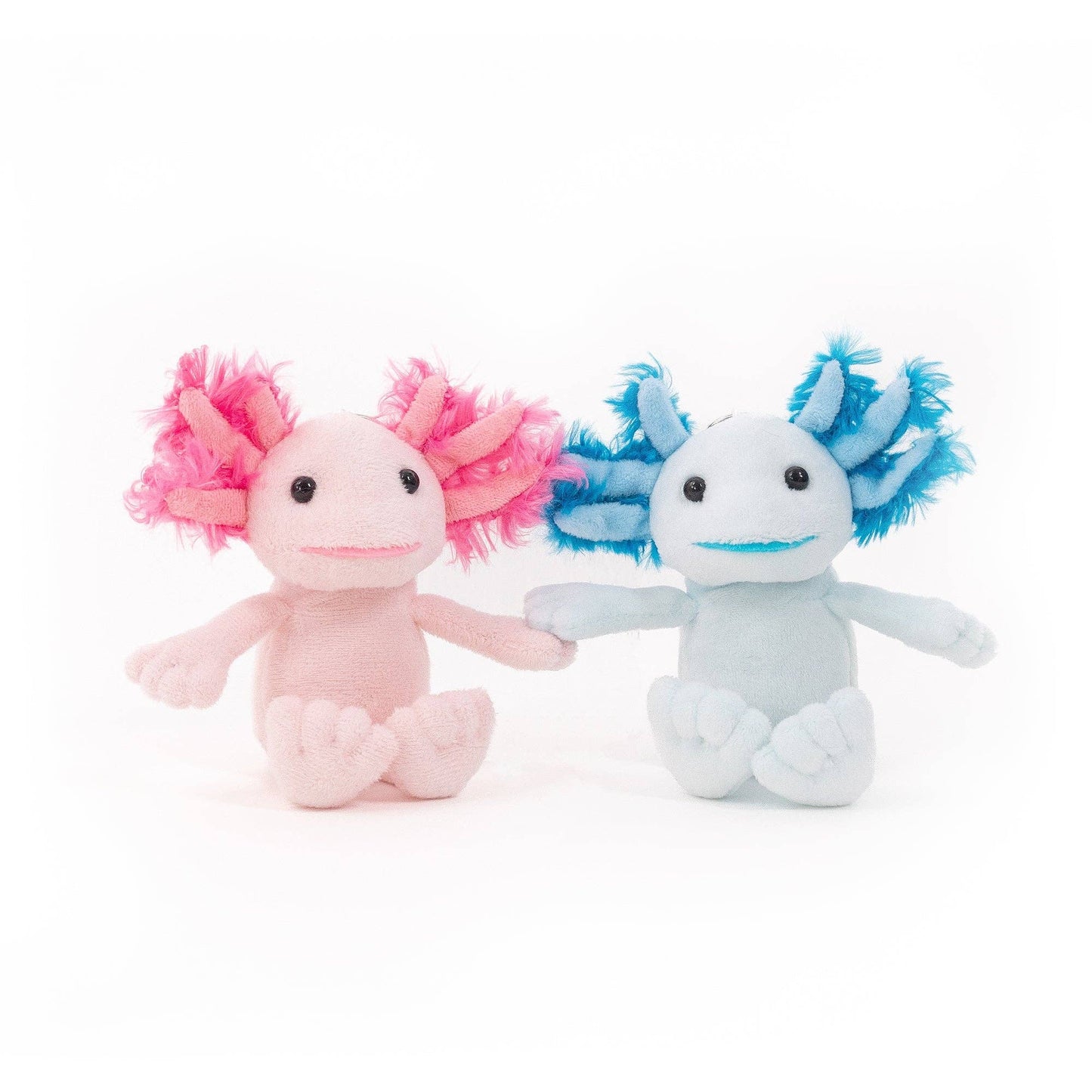 Valentine Collection - 4" Magnetic Axolotl Keychain Pair