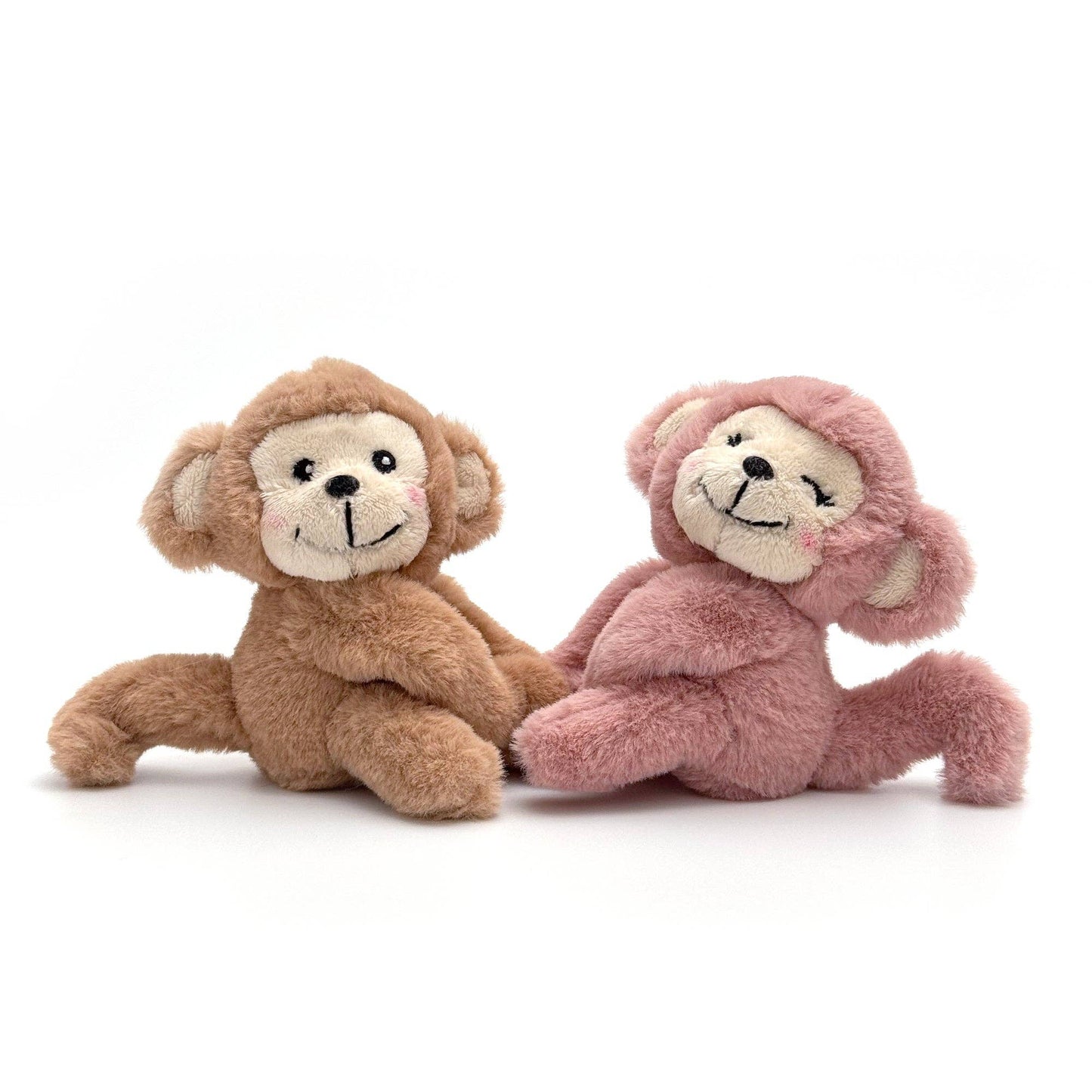Valentine Collection - 6" Magnetic Hugging Monkey Keychain Pair