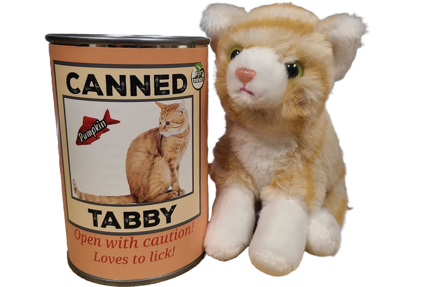 Canned Gifts - Pumpkin the Canned Orange Tabby Cat